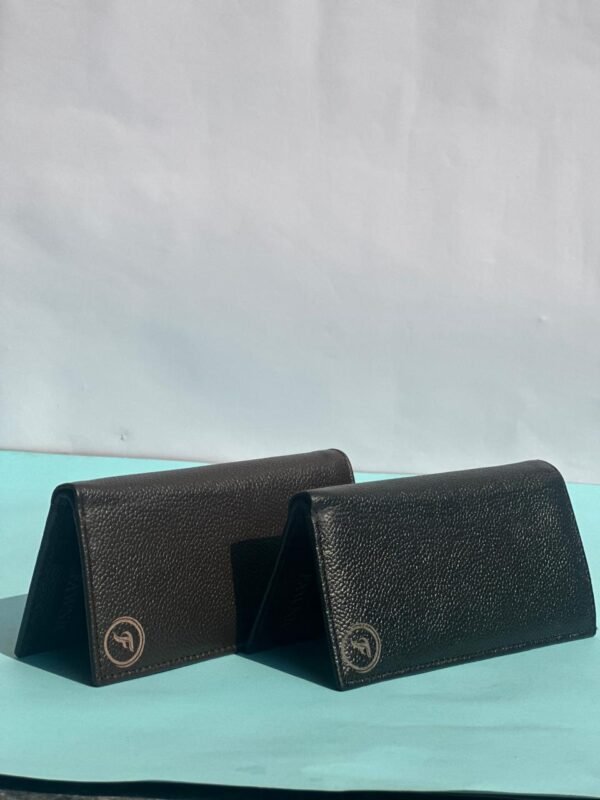 Fawnic Pebbled Bifold Edition Premium Genuine Leather Wallet for Men - Black