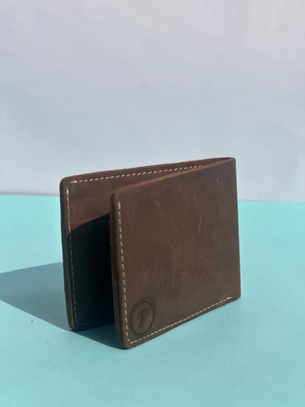 Fawnic Distressed Bifold Edition Premium Genuine Leather Wallet for Men - Brown